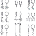 Mini Alloy Hoop Charm Earring Sets Multi Styles 7 Assortments view 2