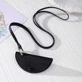 Leather Snap Key Pouch Necklace Cord Ring 6 Styles view 6