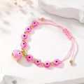 Assorted Bead Stretch Bracelets with Evil Eye Charms view 2