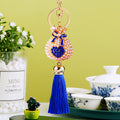 Pearl Heart Fortune Pouch Tassel Keychains in Six Bright Colors view 7