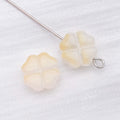 Four Leaf Clover Glass Beads in Fourteen Color Finishes view 8