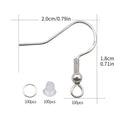 Clear Metallic Earring Finding Kit Metal Charms for Jewelry and Craft Projects view 5
