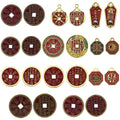 Red Coin Metal Charms with 12 Listed Options for Jewelry Making view 5