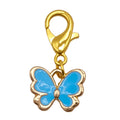 Enamel Butterfly Keychain Gold Lobster Clasp Eight Colors view 7