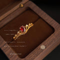 Gold Tone Crown Adjustable Open Rings In Slim And Wide Styles view 4