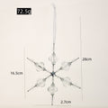 Clear Acrylic Crystal Snowflake Christmas Hanging Ornament view 2