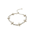 Silver Cross Pearl Crystal Bracelet and Necklace Styles view 5