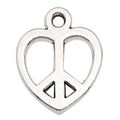 Antique Silver Zinc Alloy Hollow Heart Charm Pendant for DIY Necklace Earring Making