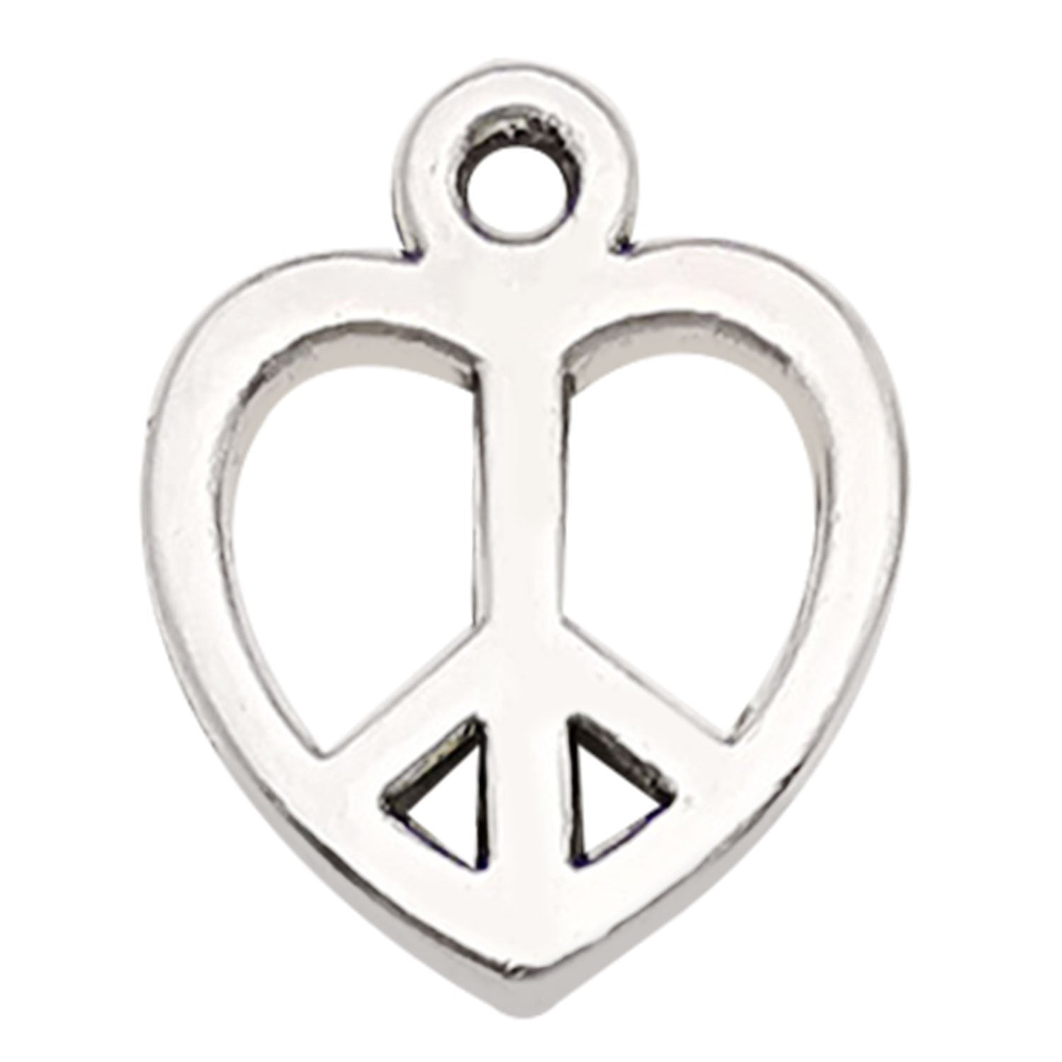 Antique Silver Zinc Alloy Hollow Heart Charm Pendant for DIY Necklace Earring Making