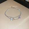 Silver Double Butterfly