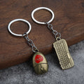 Mouse And Keyboard Metal Keychain Pair In Three Color Finishes view 3