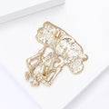 Enamel Santa Merry Christmas Banner Brooch Gold Tone view 4
