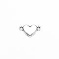Small Heart Two-Hole Metal Bracelet Connectors for Jewelry Making view 4