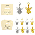 Gold And Silver Tone Angel Lobster Clasp Charms In Three Styles view 8