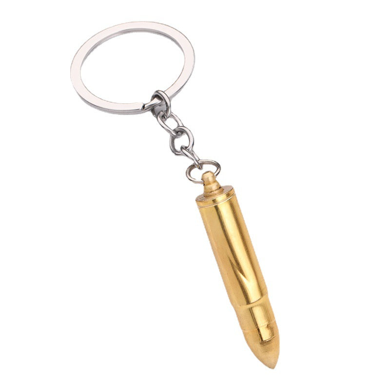 Solid Brass Bullet Model Ear Pick Keychain Portable EDC Accessory