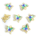 Polished Gold Silver Butterfly Alloy Beads in 16 Styles view 6