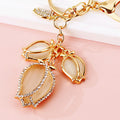Jeweled Tulip and Mixed Floral Auspicious Keychains in Thirty-Eight Designs view 3
