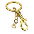 Alloy Split Key Ring with Trigger Clasp and Chain Hardware Findings view 5