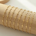 Cross Link Bracelets in Gold Silver and Rose Gold Tone view 2
