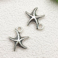 Antique Silver Zinc Alloy Seahorse Turtle Starfish Charm Pendant for DIY Ocean Jewelry