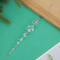 Clear Crystal Bead Icicle Ornament Pearl Tree Charm view 7