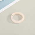 Chunky Translucent Resin Band Rings in Five Neutral and Bright Colors view 2