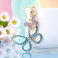 Large Openwork Butterfly Keychains with Fortune Loops and Loop Only Options view 11