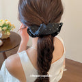 Satin Rhinestone Twist Claw Hair Clips Five Colors view 3