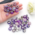 Purple Large-Hole Bead Metal Beads with 22 Listed Options view 2