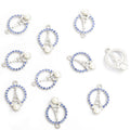 Crystal Eiffel Tower Pearl Alloy Charm Pendants for Jewelry Making view 11