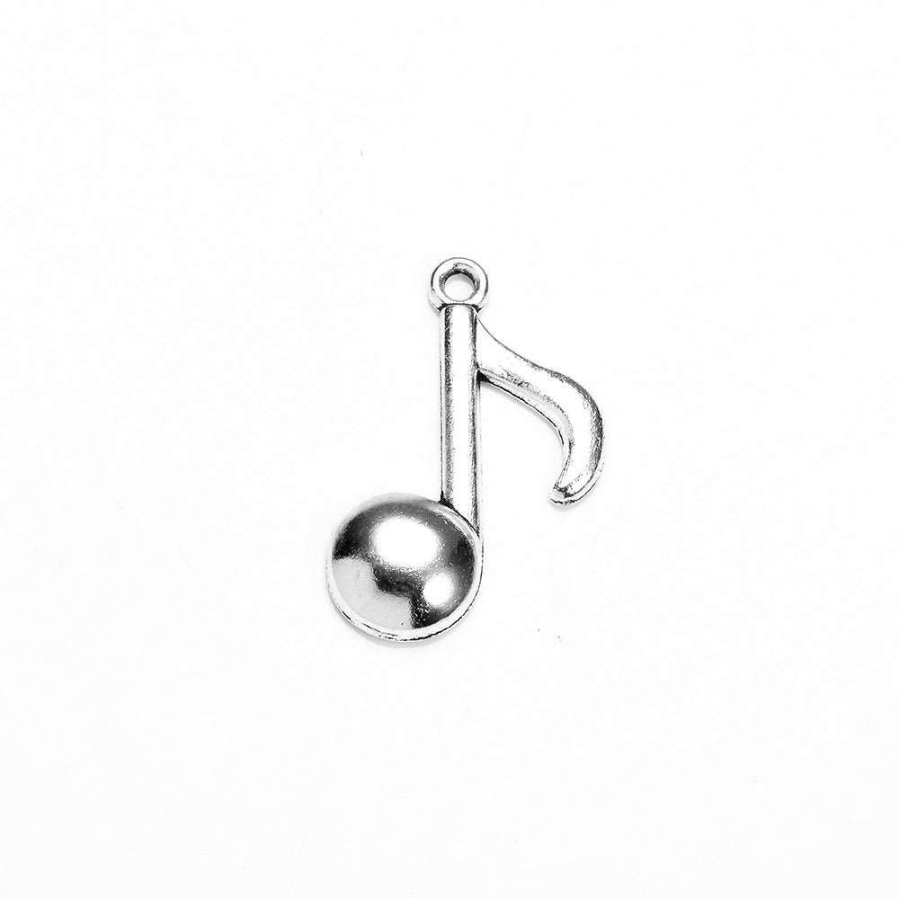 27x17mm Alloy Music Note Charm Pendant for DIY Jewelry