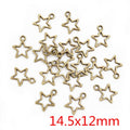 Open and Solid Star Metal Charms in Six Shape and Finish Options view 11