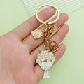 Mother's Day Charm Keychains Featuring Pink Butterfly Across 50 Pictured Variations view 1