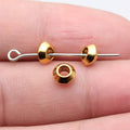 Smooth Rondelle Spacer Beads in Four Metal Finishes view 6