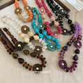 Acrylic Donut Bead Jewelry Earrings Bracelets Necklaces view 3