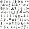Antique Silver Seashell Metal Charms with 33 Listed Options view 5