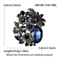 Large Faceted Glass Floral Cluster Brooch In Seven Colorways view 12