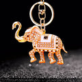 Crystal Saddle Elephant Keychains in Three Colors plus Assorted Options view 3