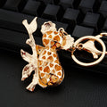 Jeweled Koala on Branch Keychains in Fuchsia Blue and Assorted Colors view 4