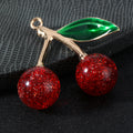 Cherry Charm Pendant Glossy And Glitter Finish Two Sizes view 6