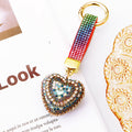 Jeweled Mermaid Heart Keychains in Six Colors plus Assorted Option view 10