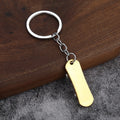 Mini Skateboard Metal Keychain In Five Color Finishes view 7