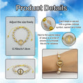 Adjustable Cross Bead Bracelet With Virgin Mary Medallion view 2
