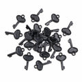 Heart Bow Key Metal Charms in Eight Finish Options view 6