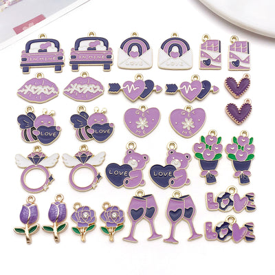 Printed detail graphic for the cake charms