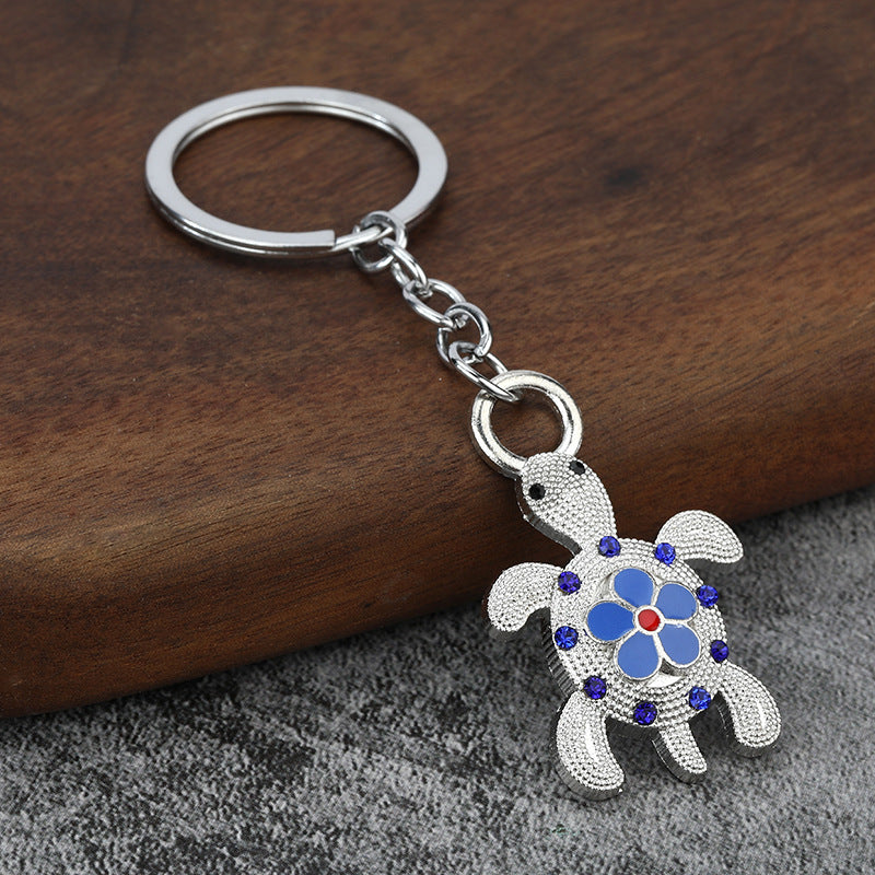 Turtle Animal Metal Keychain Car Bag Charm