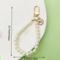 Rose and Flower Charm Keychains in 3 Pictured Variations for Bags and Keys view 2