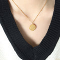 Figure In Hat Irregular Pendant Necklace Bead Station Chain view 1