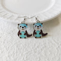 Acrylic Animal Food Print Hook Earrings 4 Fun Designs view 6