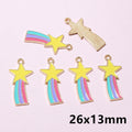 Colorful Enamel Rainbow Charms in Thirteen Designs and Mixed Set view 7